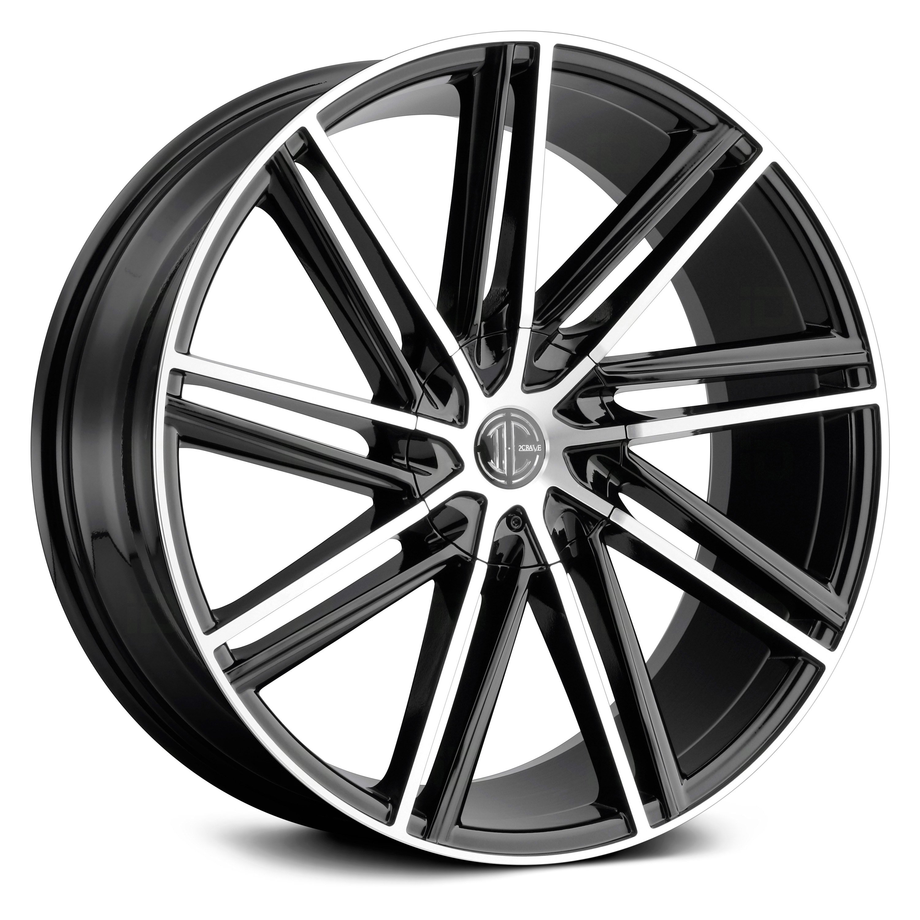 BLACK DIAMOND® NUMBER 39 Wheels - Gloss Black with Machined Face and ...