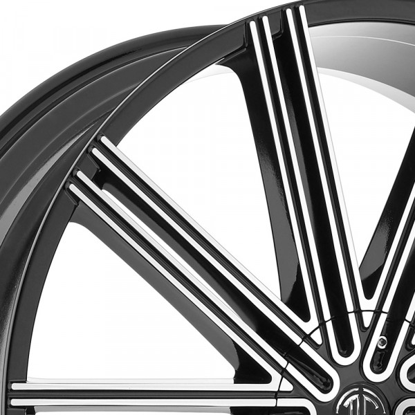 2CRAVE® NUMBER 37 Wheels - Gloss Black with Machined Face Rims