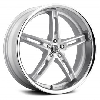 2CRAVE® - NUMBER 38 Platinum Silver with Machined Face and Chrome Lip