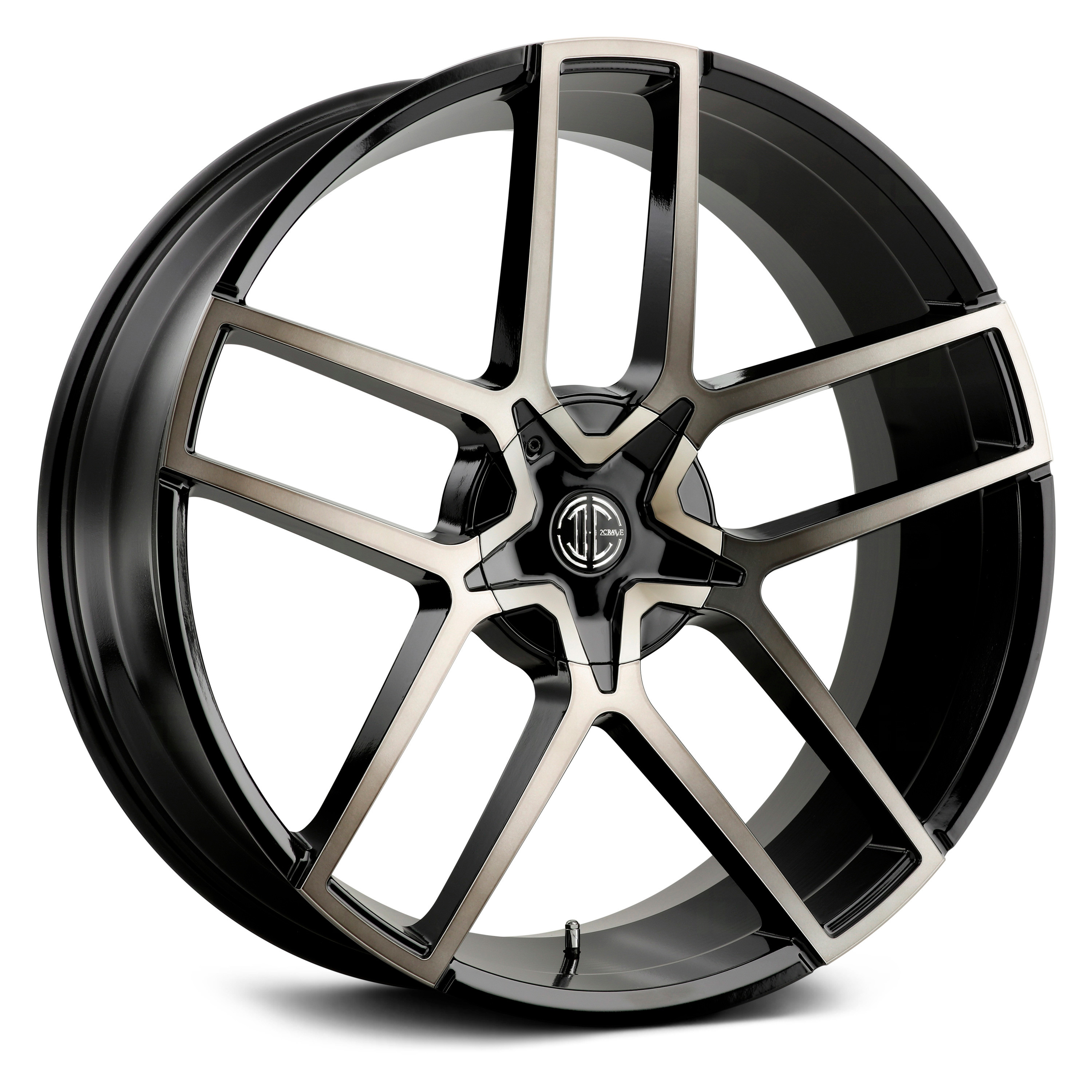 2CRAVE® NUMBER 64 Wheels - Gloss Carbon Black Rims - N64-2295Y30PGCB-135