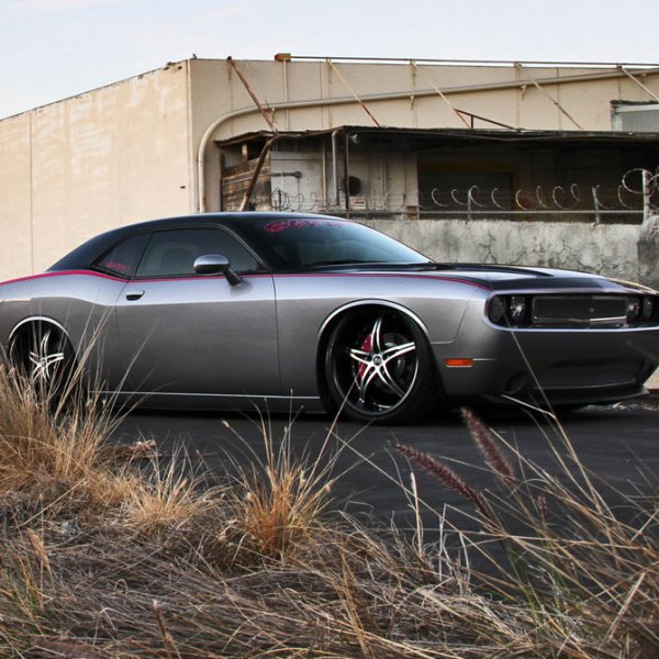 2 Crave® - No14 Black Machined Face on Dodge Challenger