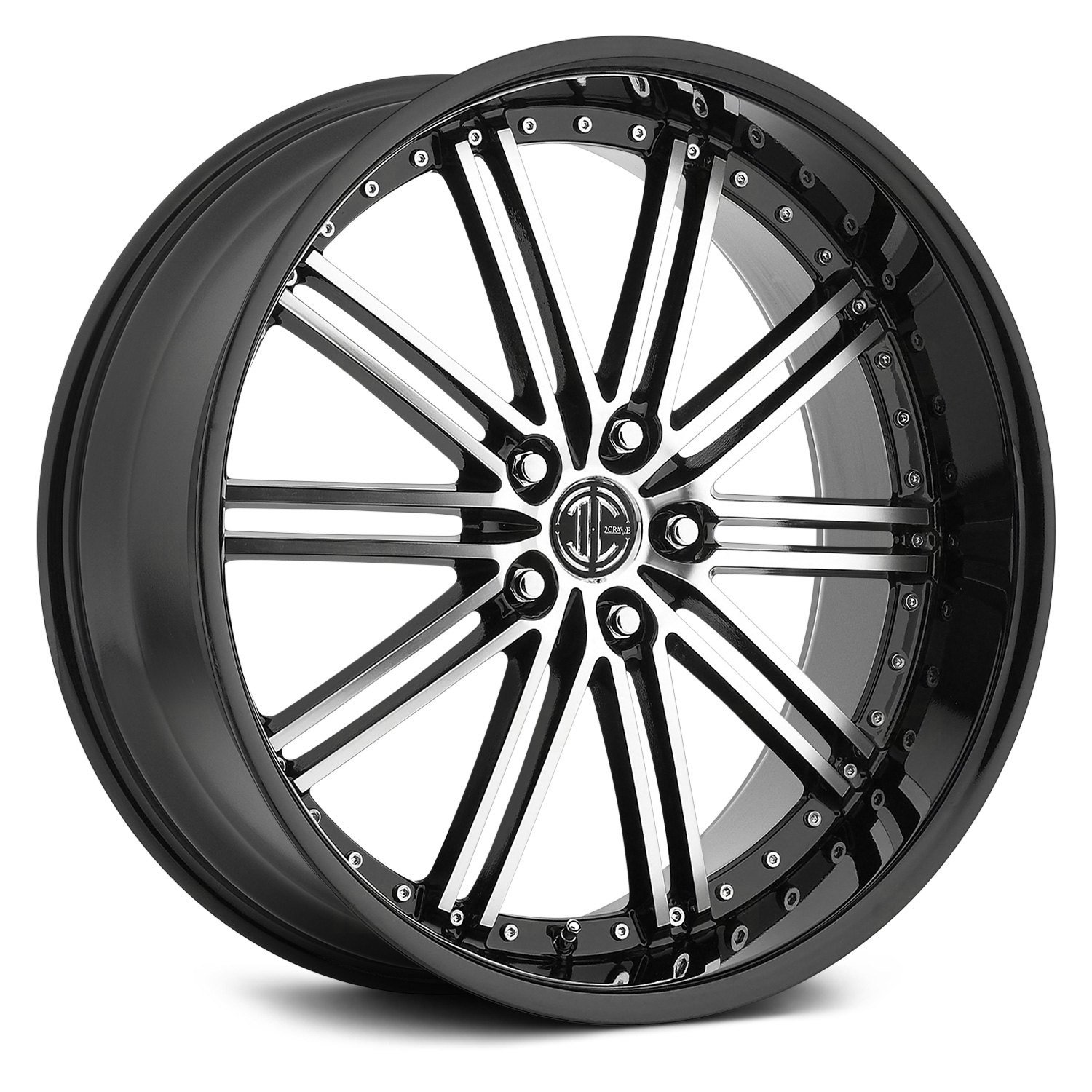 2CRAVE® NUMBER 33 Wheels - Gloss Black with Machined Face Rims