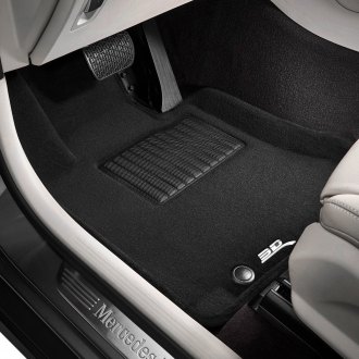 Black Coverking Custom Fit Front Floor Mats for Select Nissan Quest Models Nylon Carpet 