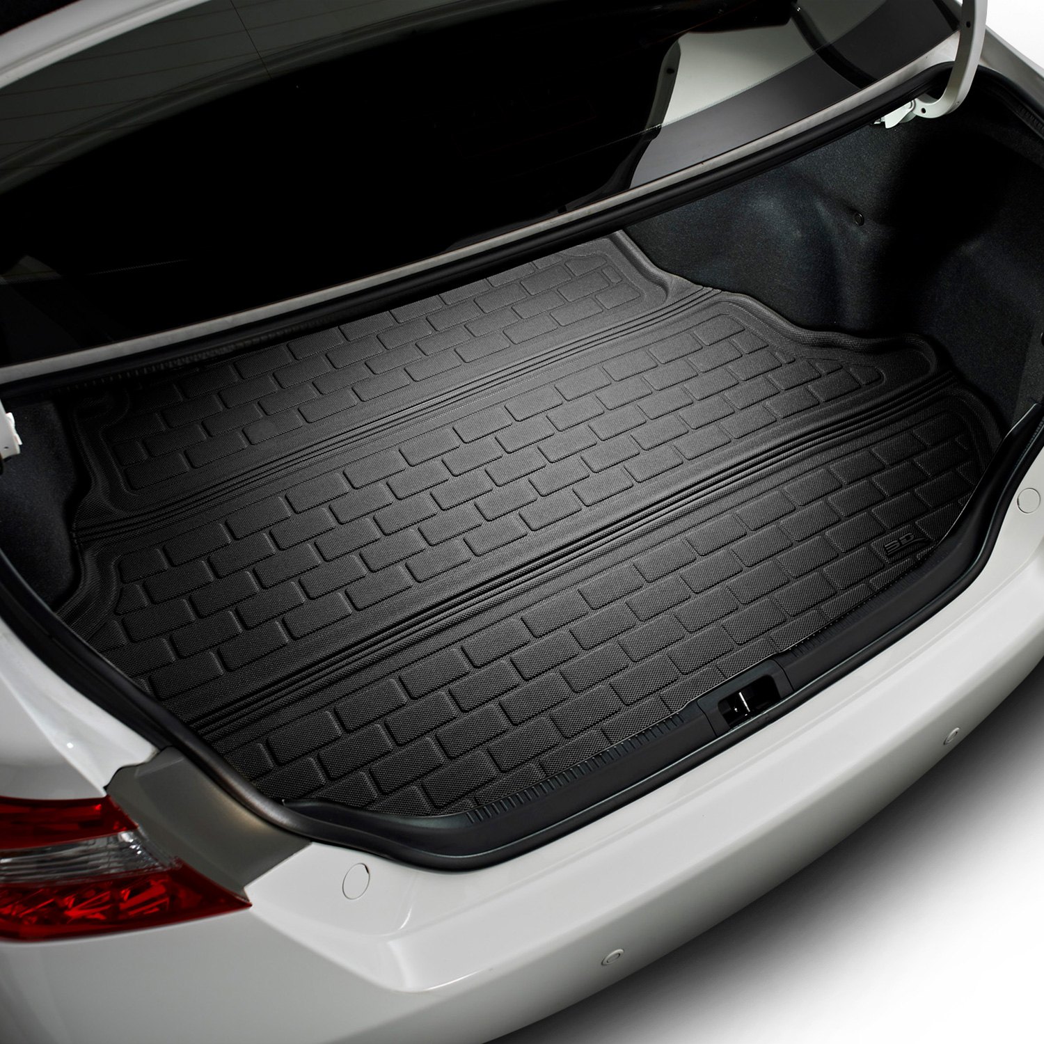 Black 3D MAXpider Custom Fit All-Weather Cargo Liner for Select BMW 7 Series Kagu Rubber F01/F02 Models 