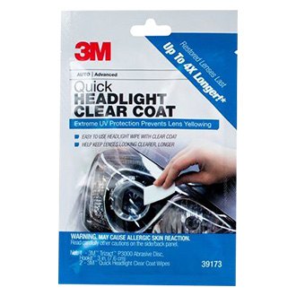 Headlight Restoration Kits | Sandpaper Pads, Lens Polishes, Wipes ...