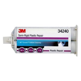 3M® - Black Semi-Rigid Plastic Repair Adhesive