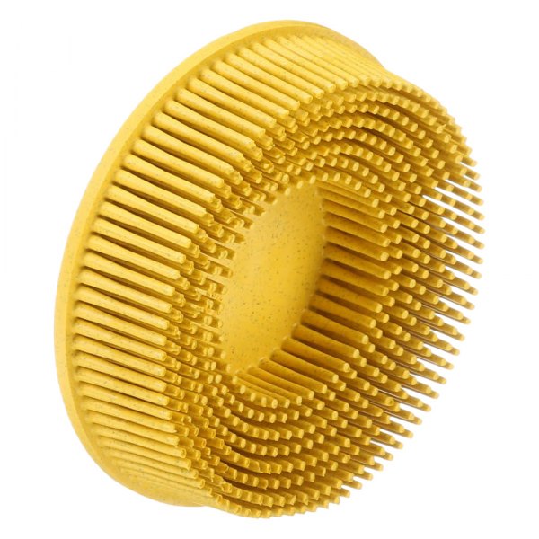 3M® 7527 ScotchBrite™ Roloc™ 3" 80 Grit Yellow Tapered Bristle Disc