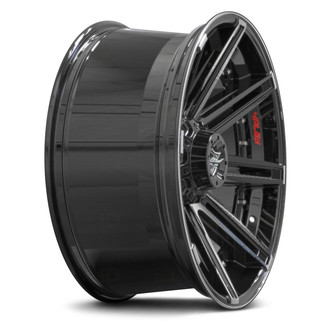 4P08 - Black with Brushed Tinted Face