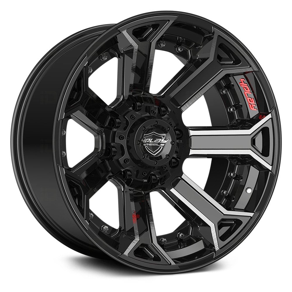 4PLAY® 4P70 Wheels - Black with Brushed Face Rims