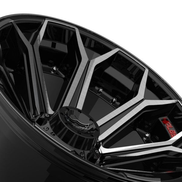 4PLAY® 4P80R Wheels - Black with Brushed Face Rims - 9511610