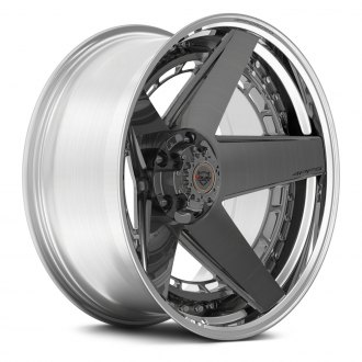 4PLAY® - 4PF5 Brushed Gunmetal Center with Polished Lip