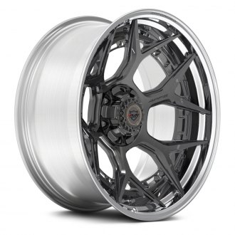 4PLAY® - 4PF6 Brushed Gunmetal Center with Polished Lip