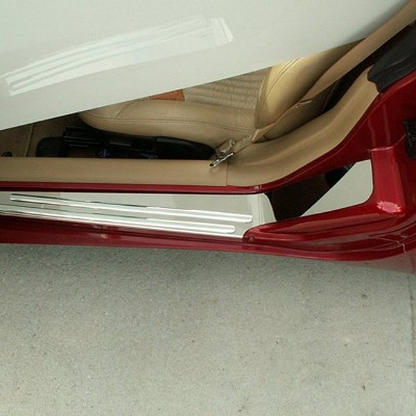 American Car Craft® - Polished Outer Door Sills with Ribs