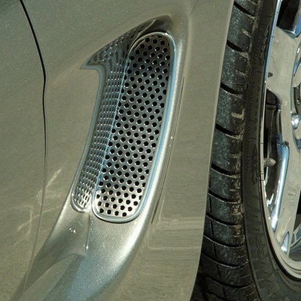 American Car Craft® - Punch Style Polished Side Vent Grilles