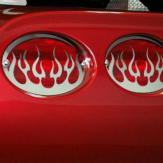 ACC® - Flame Style Polished Tail Light Grilles