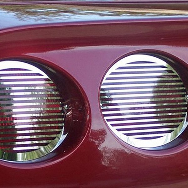 American Car Craft® - Billet Style Polished Tail Ligh Grilles