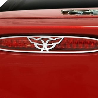 ACC® - GM Licensed Crossed Flags Style Polished 5th Brake Light Grille