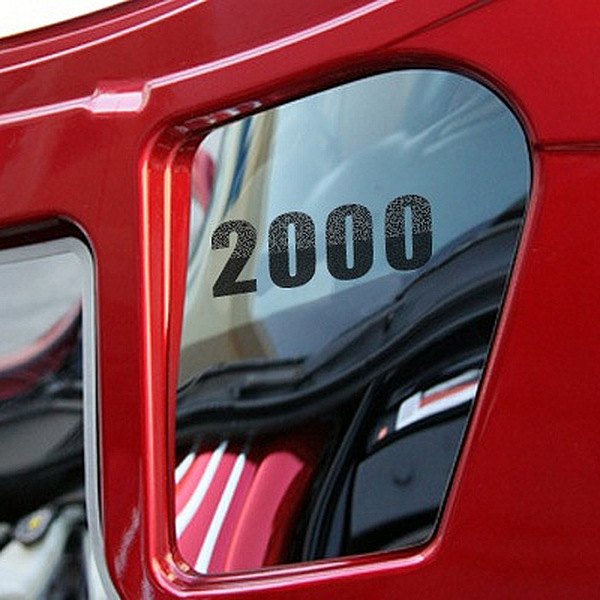 American Car Craft® - Polished Hood Panel with Engraved Year 2000