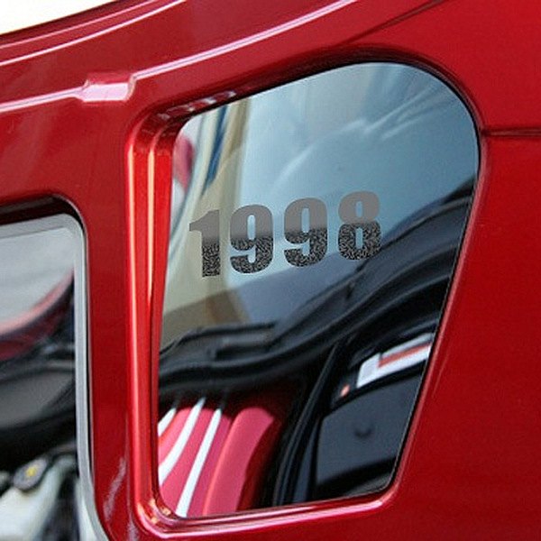 American Car Craft® - Polished Hood Panel with Engraved Year 1998