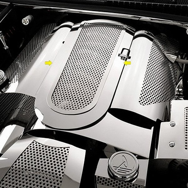 American Car Craft® - Perforated Non-Illuminated Polished Low Profile Plenum Cover