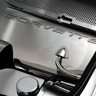 ACC® - GM Licensed Series Polished Fuel Rail Covers with Corvette Logo