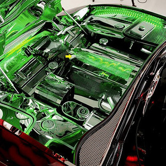 ACC® - Perforated Green Illuminated Polished Low Profile Plenum Cover