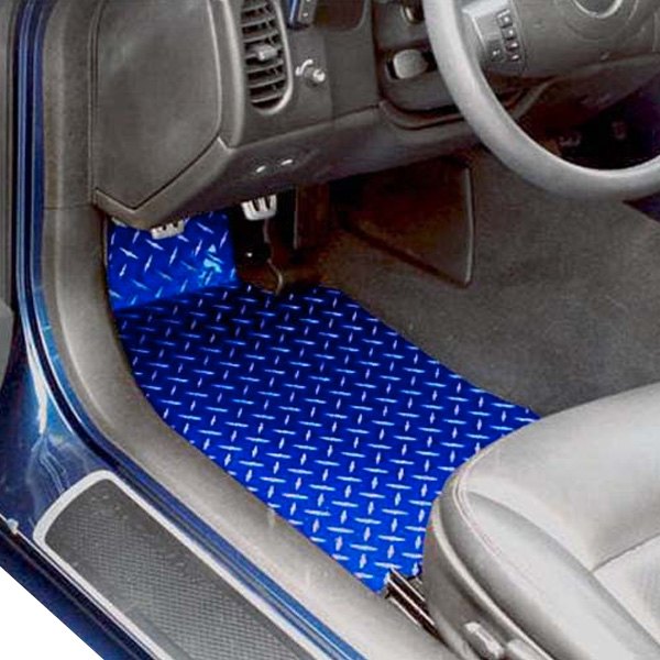  American Car Craft® - Blue Diamond Plate Floor Mats