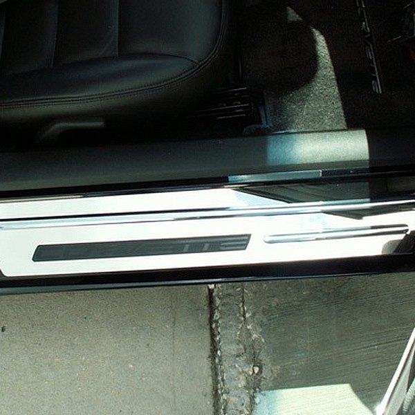 American Car Craft® - Polished Outer Ribbed Door Sills Stock