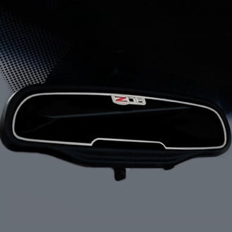 ACC® - Brushed Rear View Mirror Trim with Z06 505HP Logo