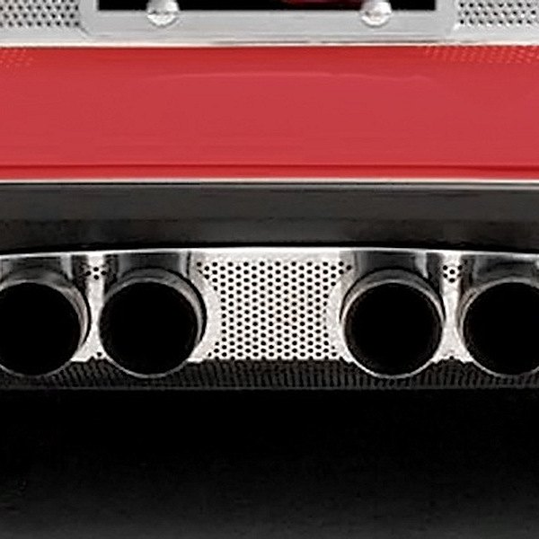 American Car Craft® - Perforated Polished Exhaust Filler Panel