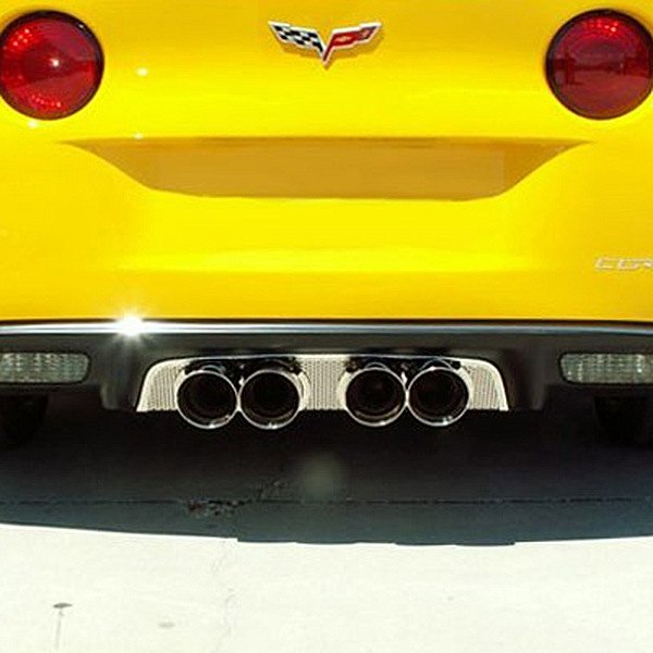 American Car Craft® - Perforated Polished Exhaust Filler Panel