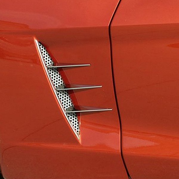 American Car Craft® - Polished Side Vents with Spears with Vent Spears