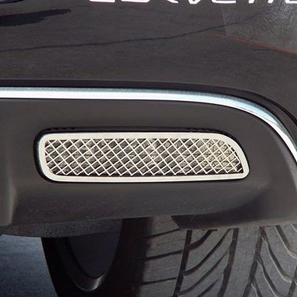 American Car Craft® - Laser Mesh Style Polished Reverse Light Covers