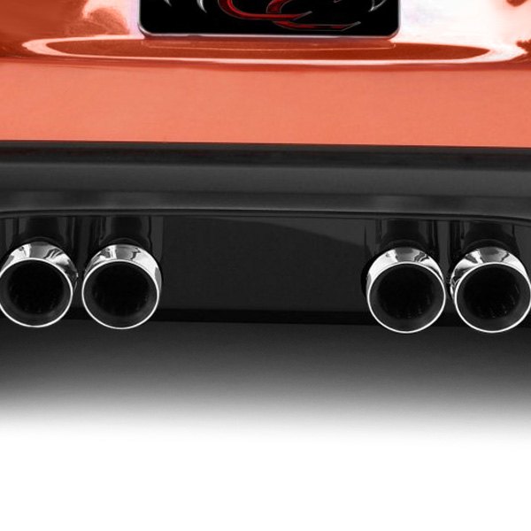 American Car Craft® - Blakk Stealth Solid Black Stealth Exhaust Filler Panel