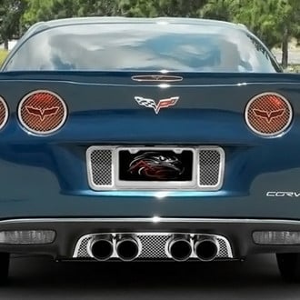 ACC® - GM Licensed Crossed Flags Style Polished 5th Brake Light Trim