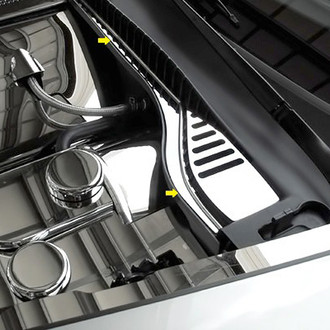 ACC® - Plain Style Polished Wiper Cowl Covers