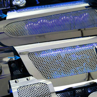 ACC® - Replacement Style Perforated Illuminated Polished Fuel Rail Covers