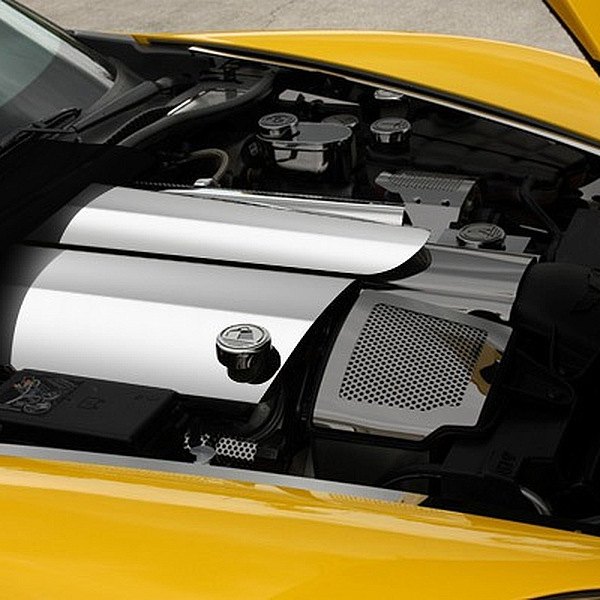 American Car Craft® - Plain Style Replacement Polished Fuel Rail Covers