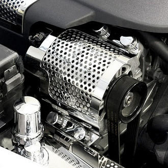 ACC® - Perforated Polished Alternator Cover w/o Logo