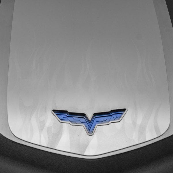 American Car Craft® - Custom ZR1 Flame Etched Polished Engine Shroud Cover