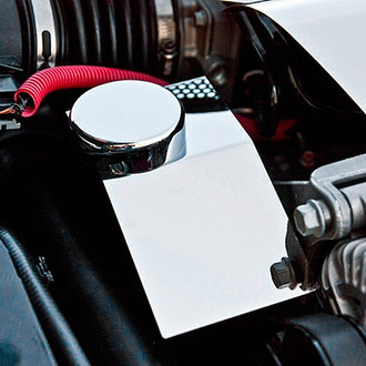 ACC® - Plain Style Polished Power Steering Reservoir Cover with Cap Covers