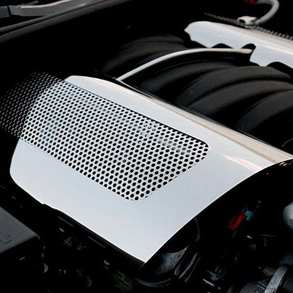 American Car Craft® - Perforated Replacement Non-Illuminated Polished Fuel Rail Covers