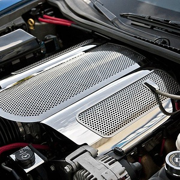 American Car Craft® - Perforated Non-Illuminated Polished Low Profile Plenum Cover