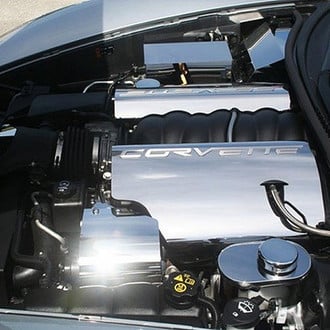 ACC® - Polished Fuel Rail Covers with Corvette Script