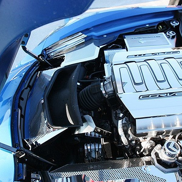American Car Craft® - Polished Fuel Rail Insert "Corvette" Lettering