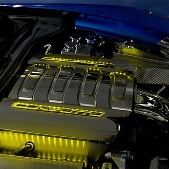 ACC® - Yellow Illuminated Polished Fuel Rail Covers