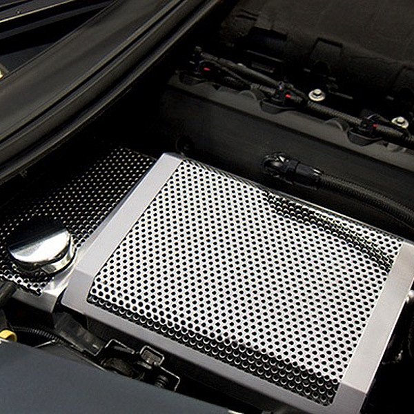 American Car Craft® - Perforated Brushed Fuse Box Cover