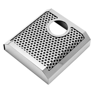 ACC® - Perforated Brushed Master Cylinder Cover w/o Ribbed Slots