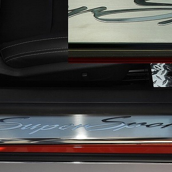 American Car Craft® - Polished Door Sills with Super Sport Logo