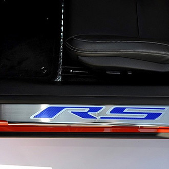 ACC® - Brushed/Polished Door Sills with Blue RS Logo